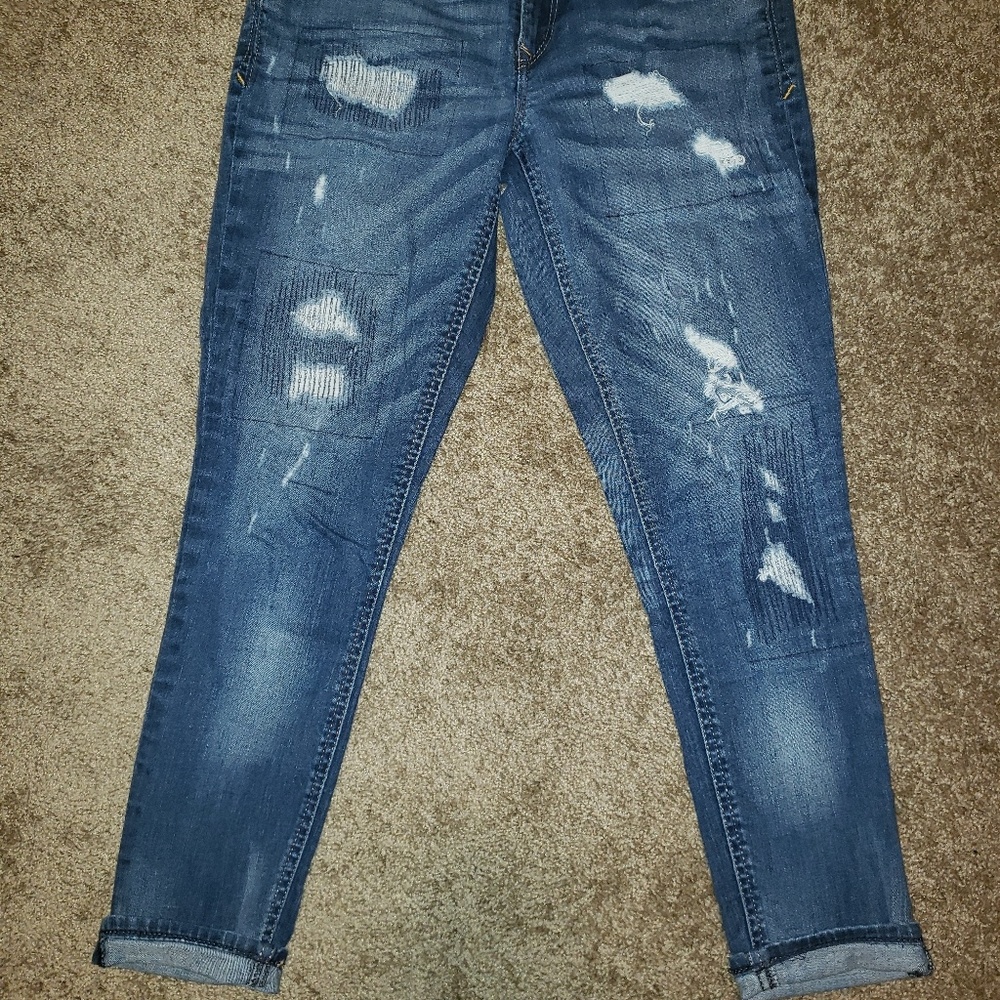 Express distressed jeans.